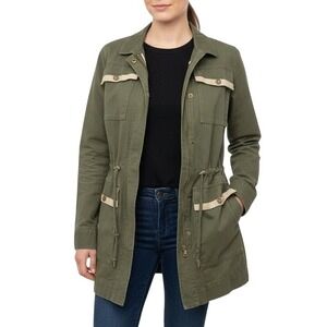 Chic CAbi Women's Military Olive Green‎ Zip-Up Jacket SKUW595
